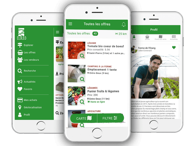 Éloléo : Développement d'une application mobile pour la mise en relation entre particuliers et producteurs locaux cover