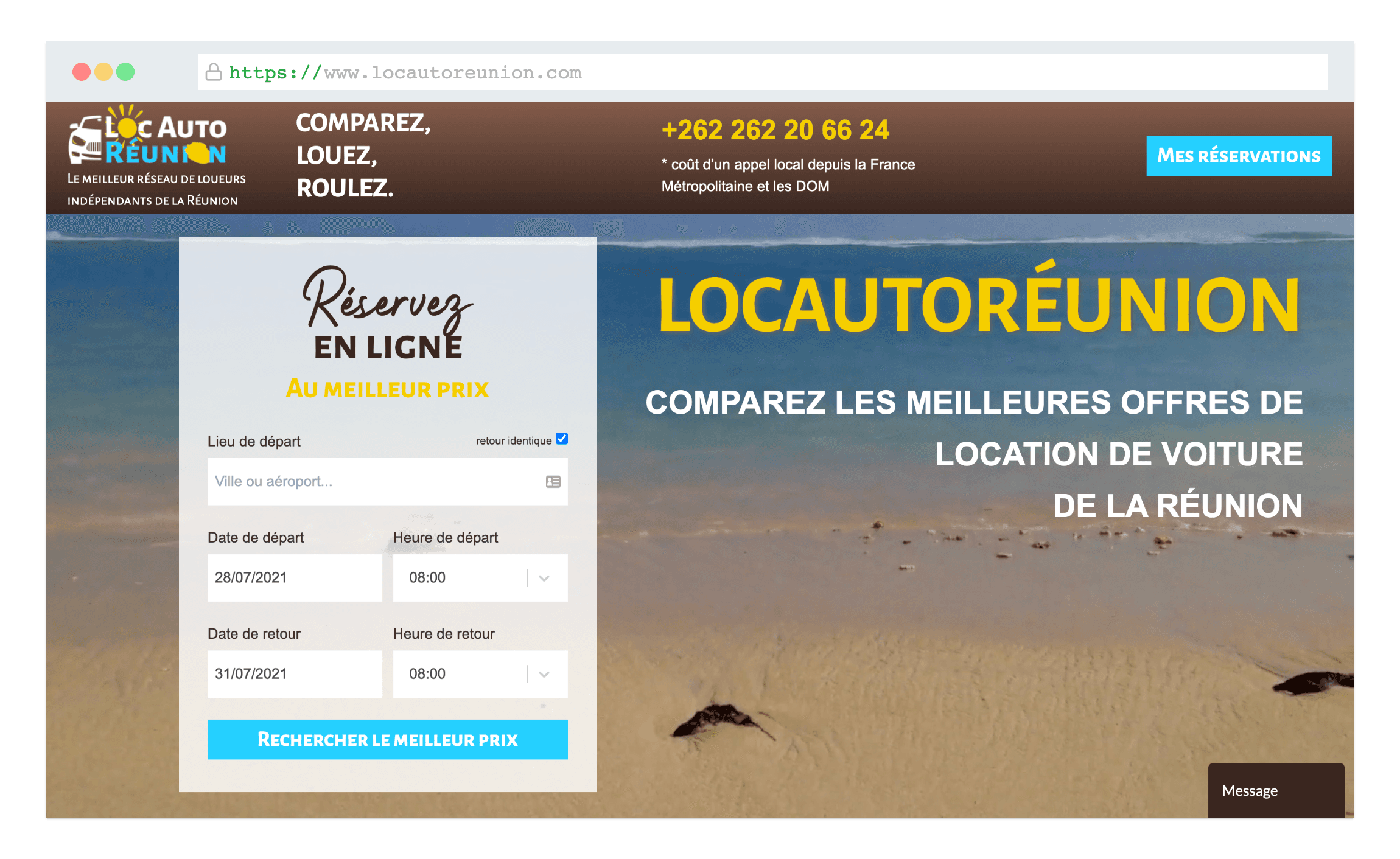 Locautoréunion – Centraliser l'offre de location de véhicules pour une expérience utilisateur optimale cover