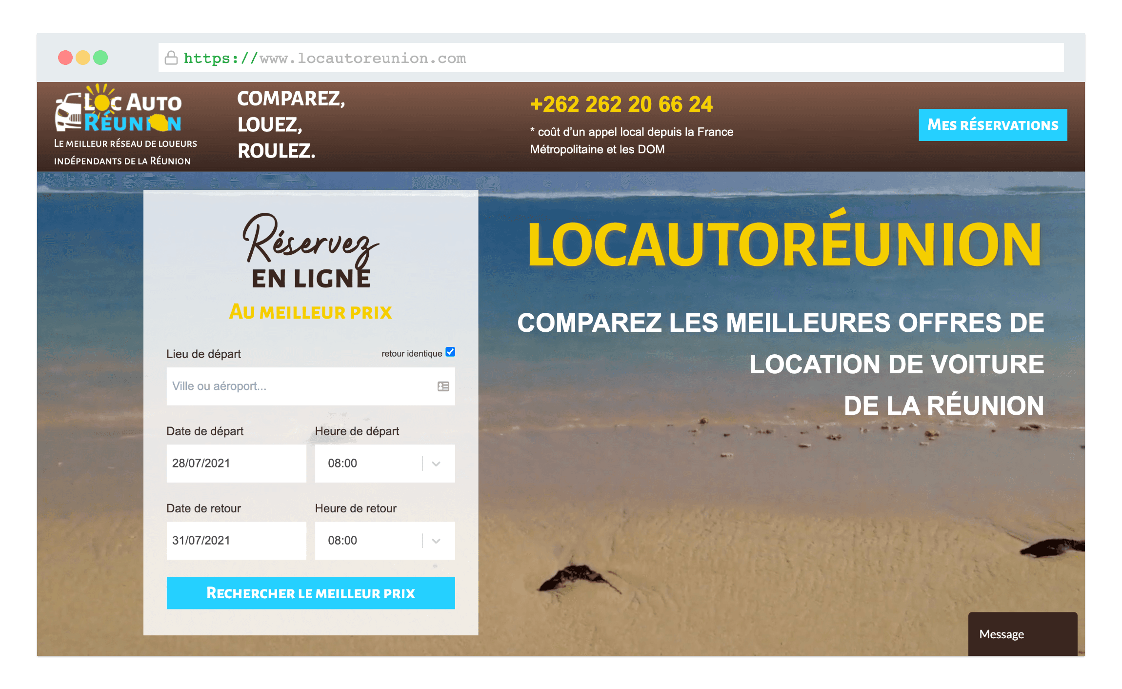 Développement d'une plateforme de réservation de voiture de location