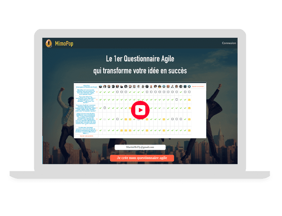 Développement d'une Webapp à destination des entrepreneurs permettant de tester et valider leurs idées