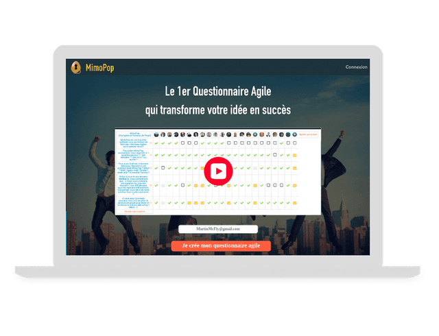 Mimopop : Développement d'une Webapp à destination des entrepreneurs permettant de tester et valider leurs idées cover