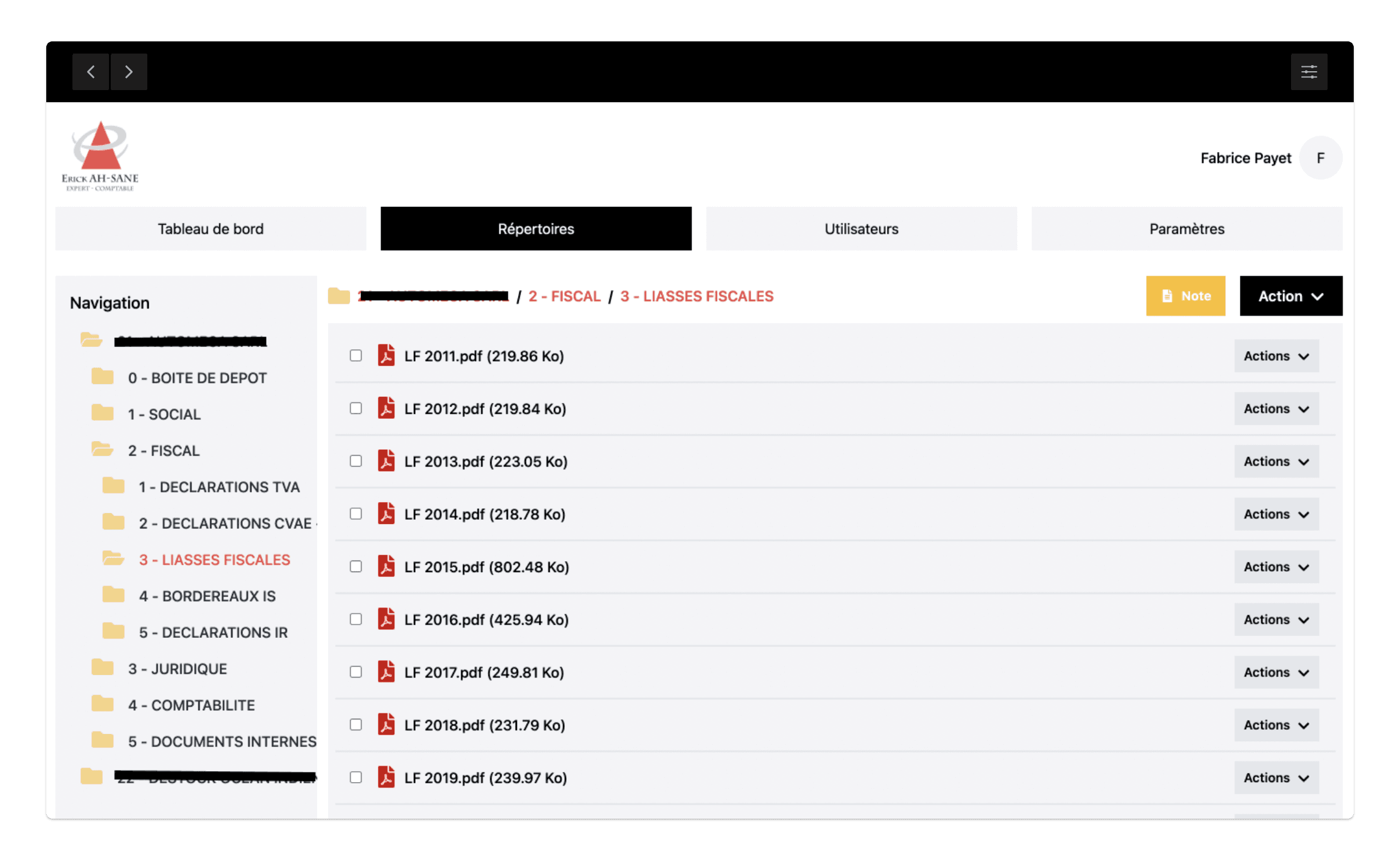 Développement d'un logiciel Métier à destination d'un bureau comptable