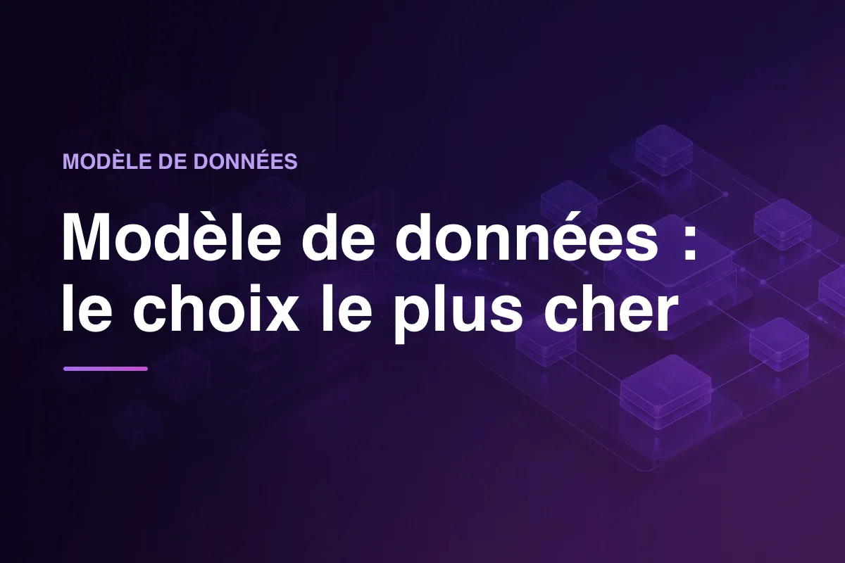 Modèle de données : le choix le plus cher