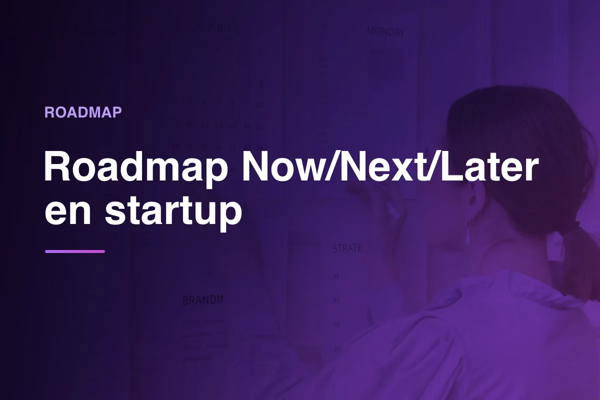 Roadmap Now/Next/Later en startup