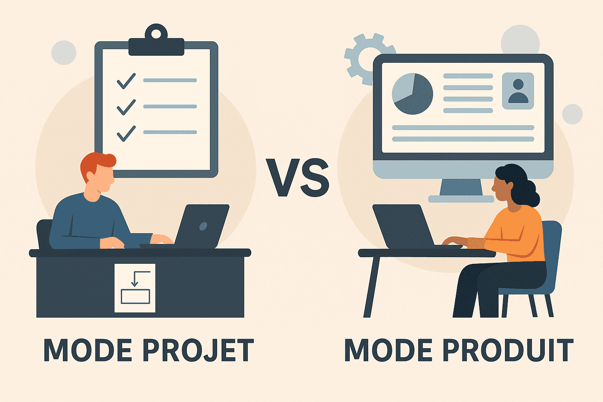 Mode projet vs mode produit : quelle organisation tech choisir pour votre startup ?