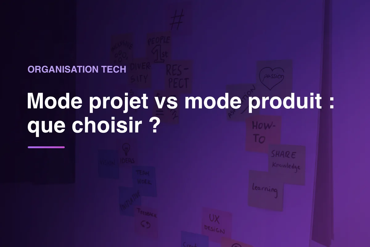 Mode projet vs mode produit : que choisir ?